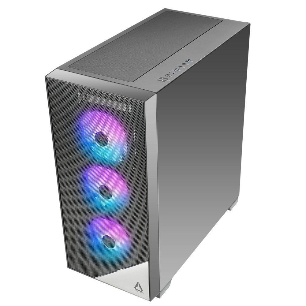 Azza Aero 480 RGB | Midi Tower Case | Zwart - Afbeelding 4