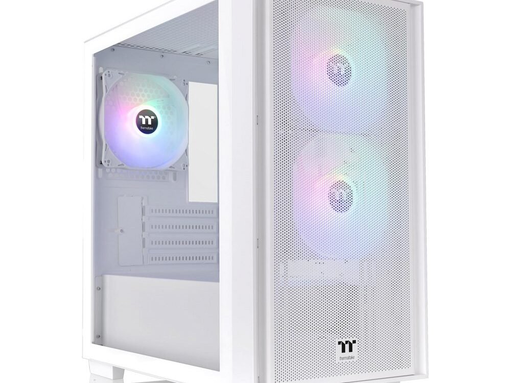 Thermaltake Versa H16 TG ARGB | Micro Tower Case | Snow (CA-1Y8-00S6WN-01)
