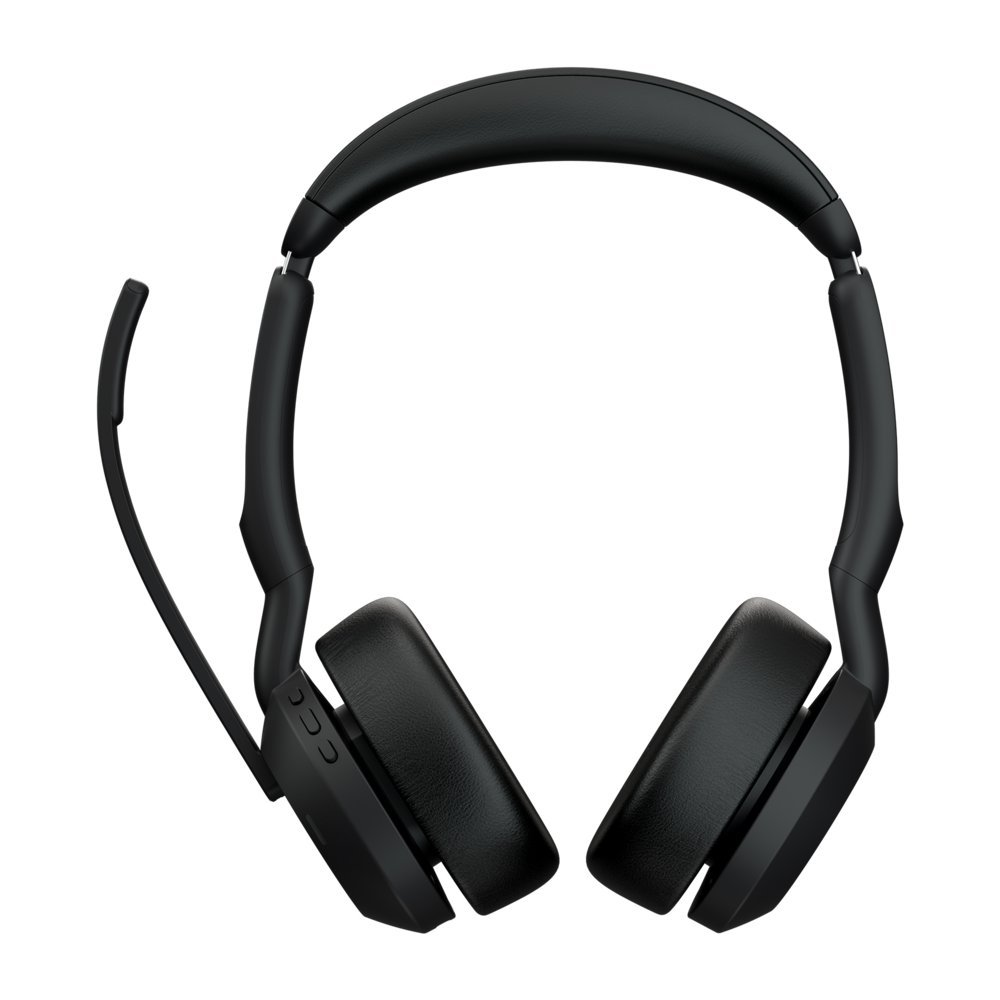 Jabra Evolve2 55 MS Stereo | Bluetooth & USB-A Headset | Met Oplaadhouder | Zwart | Voor Kantoor & Callcenter - Afbeelding 4
