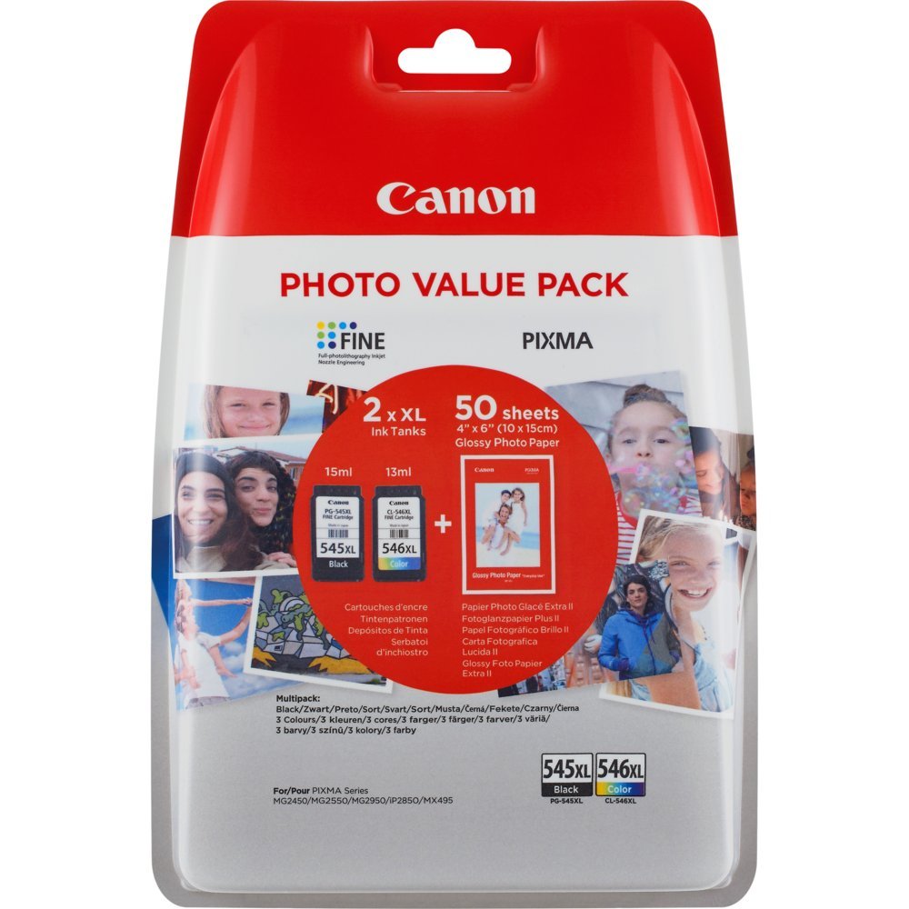 Canon 8286B006 | Originele High (XL) Rendement Zwart/Cyaan/Geel/Magenta Inktcartridges | 2-Pack