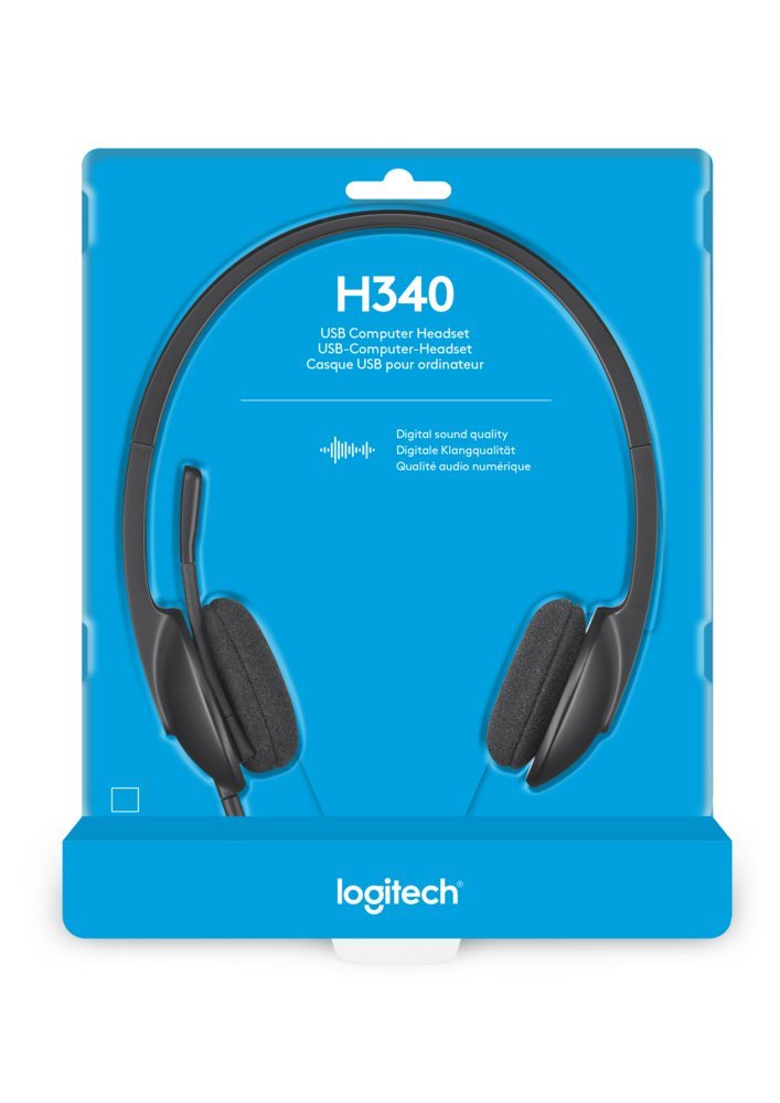 Logitech H340 | Bedrade On-Ear USB Headset | Zwart - Afbeelding 10
