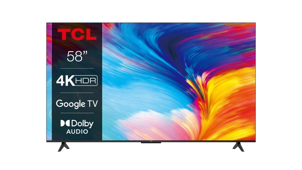 TCL 58P63 | 58'' Ultra HD 4K | LED Smart TV | Wifi | Google TV | HDR10 | 60Hz - Afbeelding 3