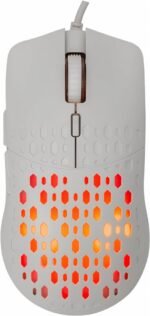 Baracuda OCTOPUS RGB | Bekabelde Gaming Muis | Rechtshandig | USB-A | 3600 DPI | Wit