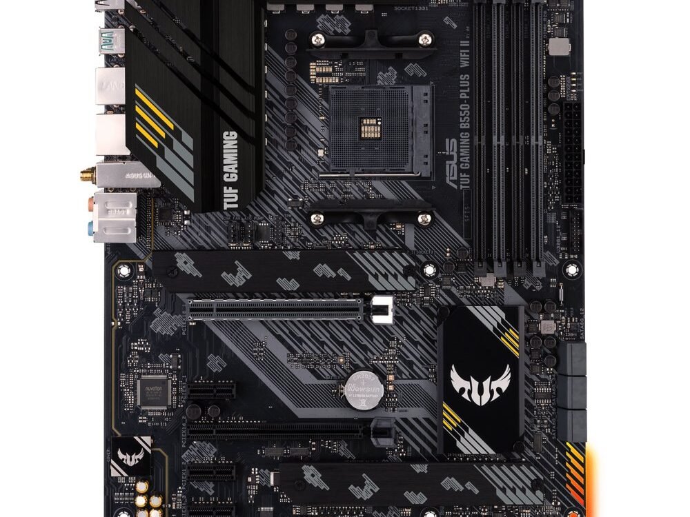 ASUS TUF GAMING B550-PLUS WIFI II | Socket AM4 | AMD B550 | 4xDDR4 | ATX | Moederbord
