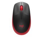 Logitech M190 | Draadloze Muis | Links- en Rechtshandig | RF | 1000 DPI | Zwart/Rood