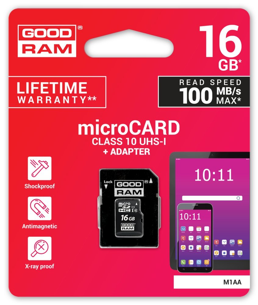 Goodram M1AA | MicroSDHC | 16GB | Class 10 | UHS-I U1 - Afbeelding 6