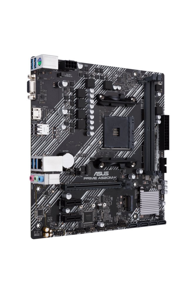 ASUS PRIME A520M-K | Socket AM4 | AMD A520M-K | 2xDDR4 | Micro-ATX | Moederbord - Afbeelding 3