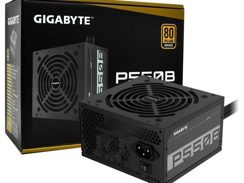 Gigabyte P550B | 550W Bronze | 20+4 Pin | ATX | Zwart | Voeding