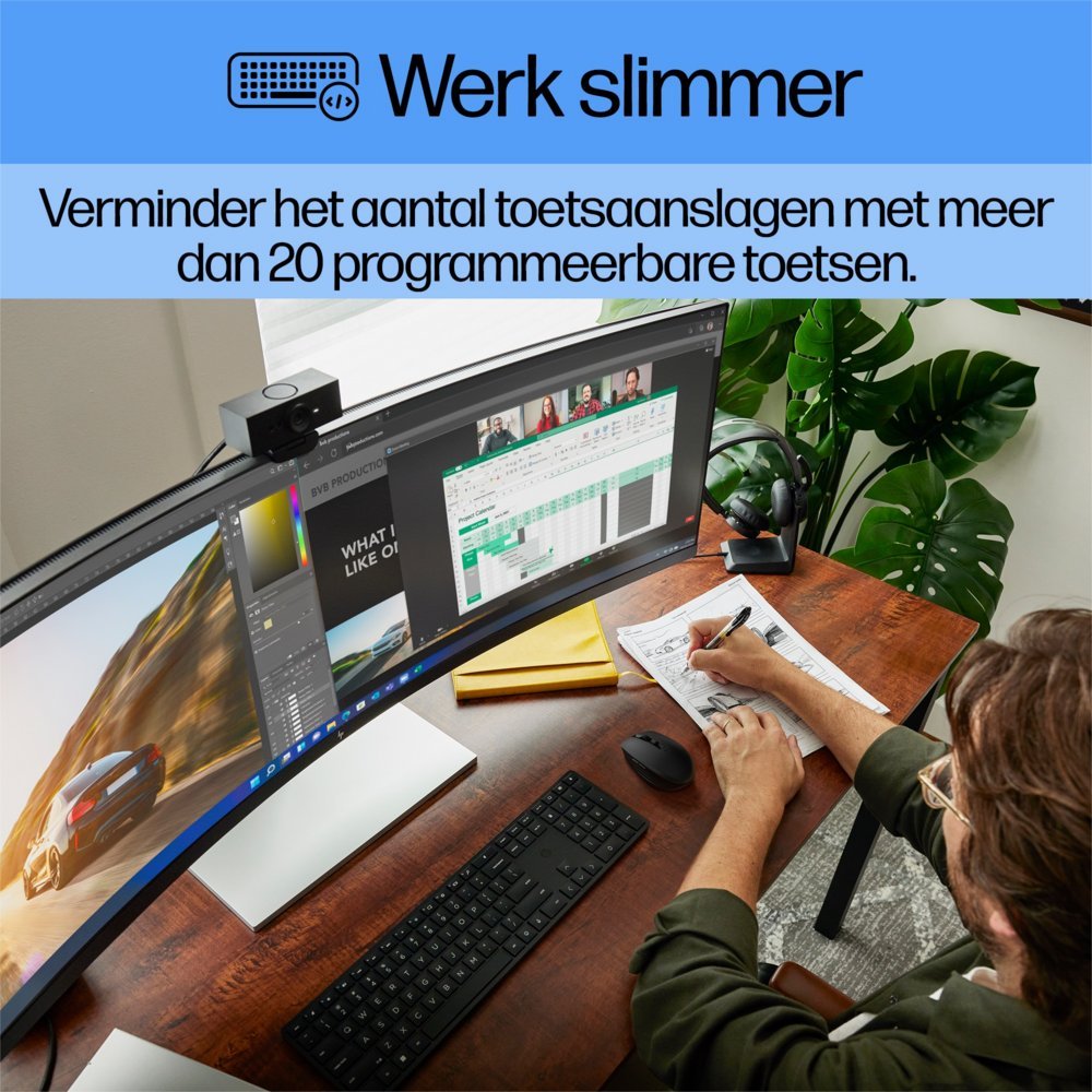 HP 650 | Draadloze Muis en Toetsenbordcombo | QWERTY - Afbeelding 9