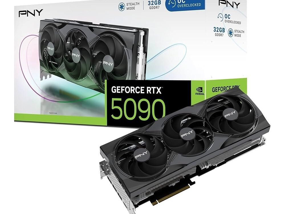 PNY GeForce RTX 5090 OC | 32 GB GDDR7 VRAM | 4K Gaming & AI | Videokaart | GPU | Nvidia