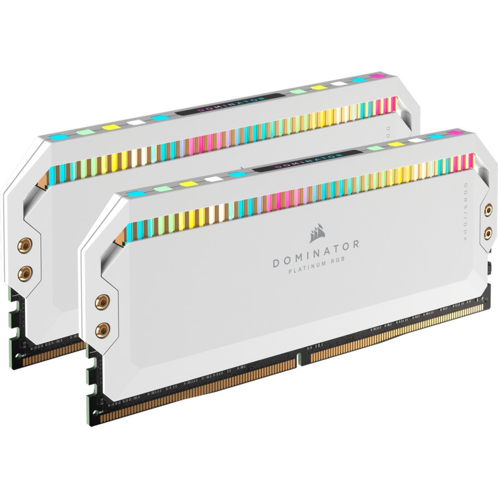 Corsair Dominator Platinum RGB Wit | 64GB 2x32GB DDR5 | 5200MHz | DIMM | CL40 | Geheugenmodule | RAM