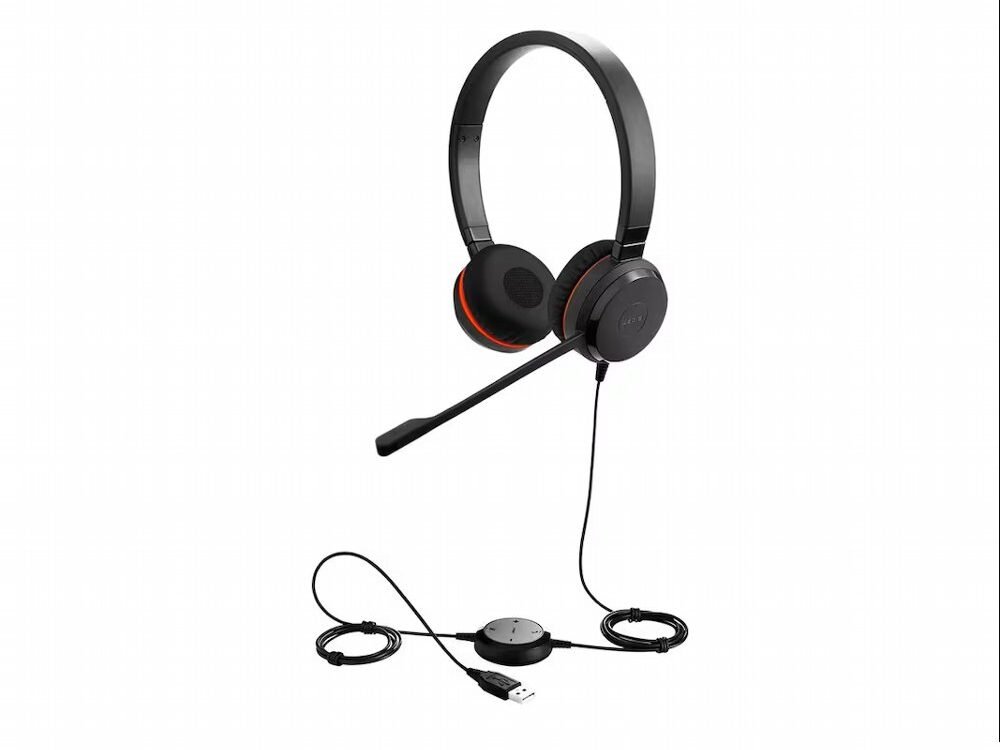 Jabra Evolve 20SE MS | Bedrade On-ear Stereo Headset | USB-A | Zwart | Microsoft Teams Gecertificeerd