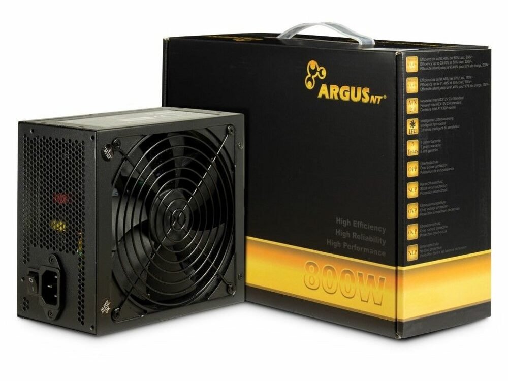 Inter-Tech Argus GPS-800 | 800 Watt Gold ATX PSU | Power Supply | Voeding
