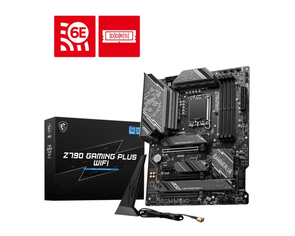 MSI Z790 GAMING PLUS WIFI | Socket LGA 1700 | Intel Z790 | 4xDDR5 | ATX | Moederbord