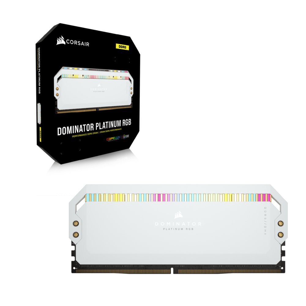 Corsair Dominator Platinum RGB Wit | 32GB 2x16GB DDR5 | 5600MHz | DIMM | CL40 | Geheugenmodule | RAM - Afbeelding 3