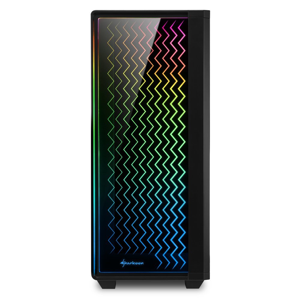 Sharkoon RGB LIT 200 | Midi Tower Behuizing | Zwart - Afbeelding 3