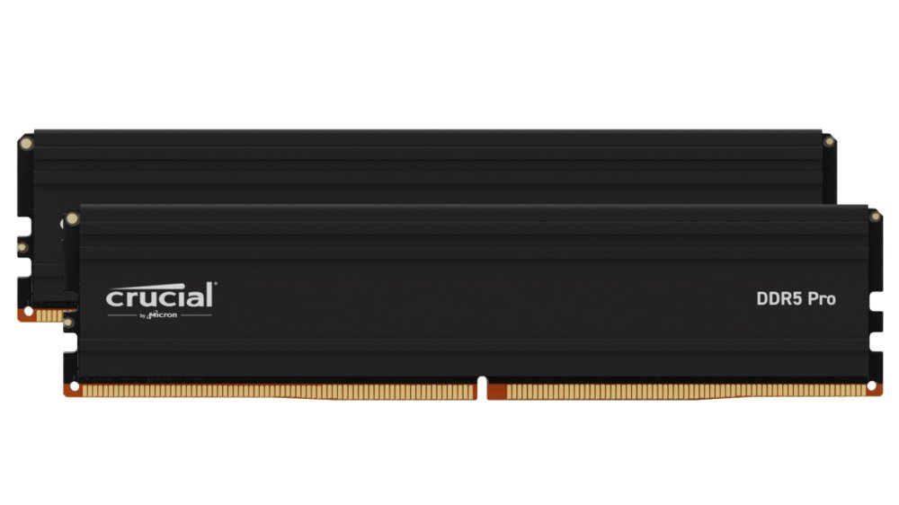 Crucial Pro | 48GB DDR5 (2×24GB) | 5600 MHz DIMM | CL46 | UDIMM