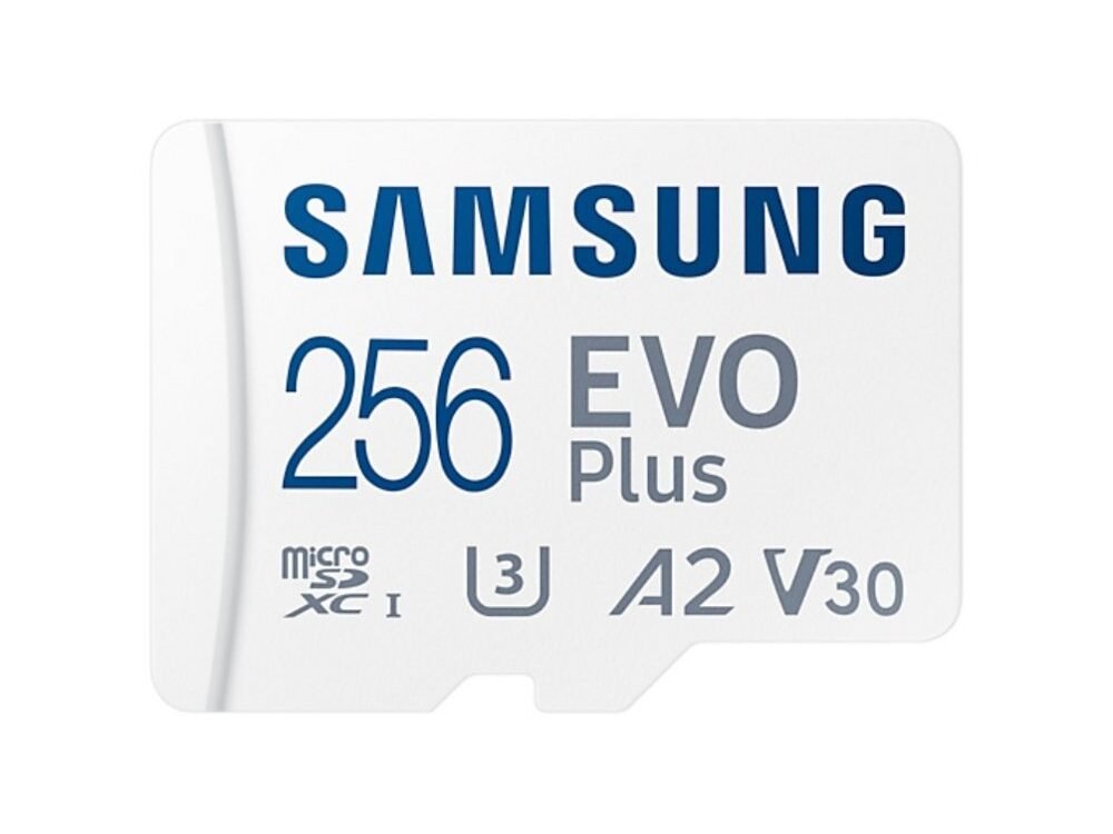 Samsung EVO Plus | MicroSDXC | 256GB | Class 10 | UHS-I U3