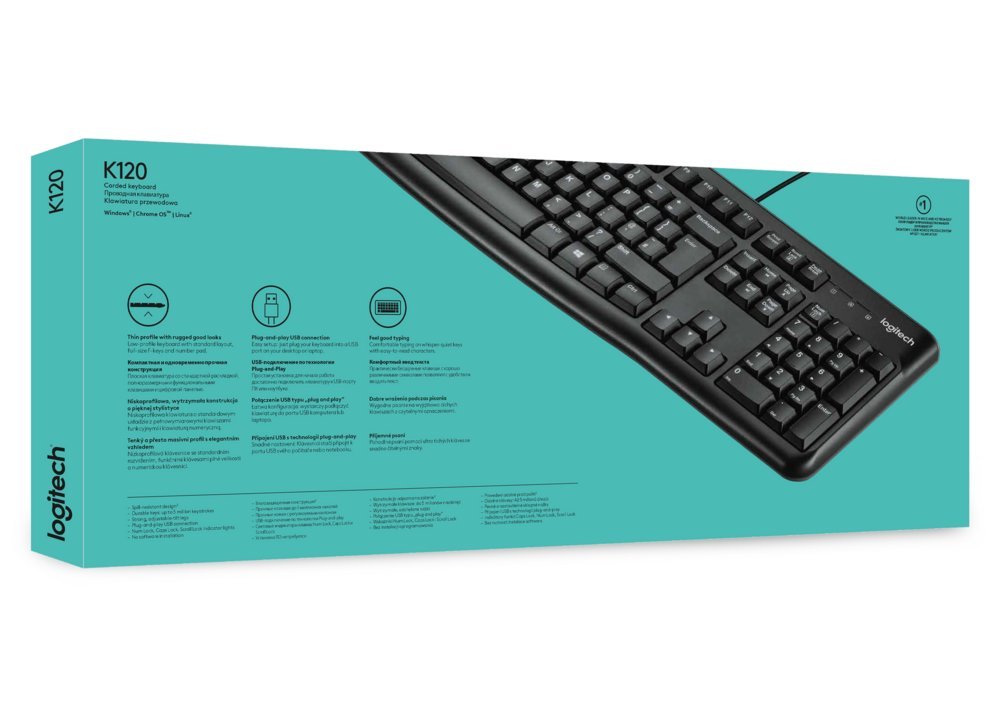 Logitech Keyboard K120 | Zakelijk Bedraad Toetsenbord | QWERTY - Afbeelding 8