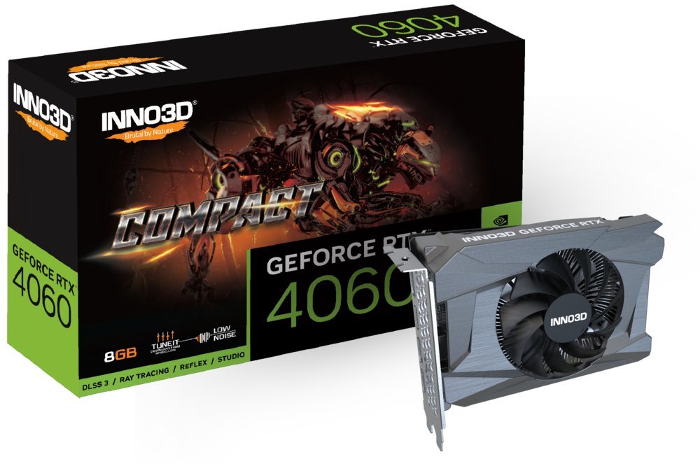 Inno3D GeForce RTX 4060 Compact | 8GB GDDR6 VRAM | Videokaart | GPU | Nvidia - Afbeelding 4
