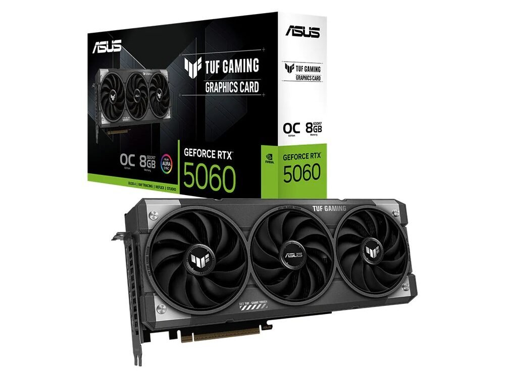 ASUS TUF Gaming GeForce RTX 5060 | 8GB GDDR7 | DLSS 4 | Videokaart | Nvidia GPU