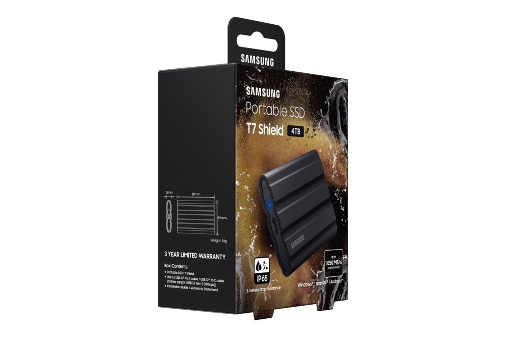 Samsung T7 Shield 4TB Portable SSD | 1.050MB/s | Zwart - Afbeelding 11