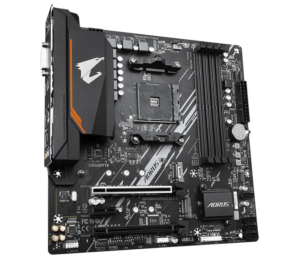 Gigabyte B550M AORUS ELITE | Socket AM4 | AMD B550 | 4xDDR4 | Micro-ATX | Moederbord - Afbeelding 4