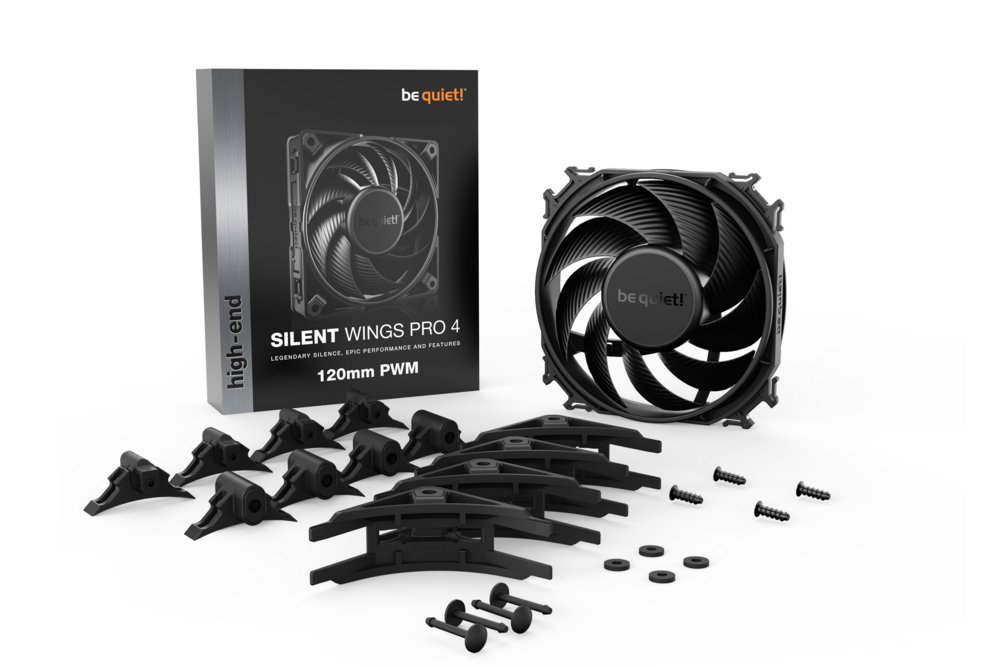be quiet! Silent Wings Pro 4 | 120mm PWM Case Fan | Zwart - Afbeelding 6