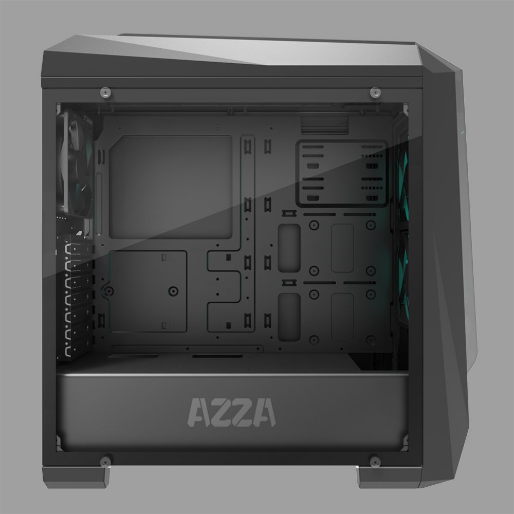 Azza Chroma 410B | Midi Tower Case | Zwart - Afbeelding 5