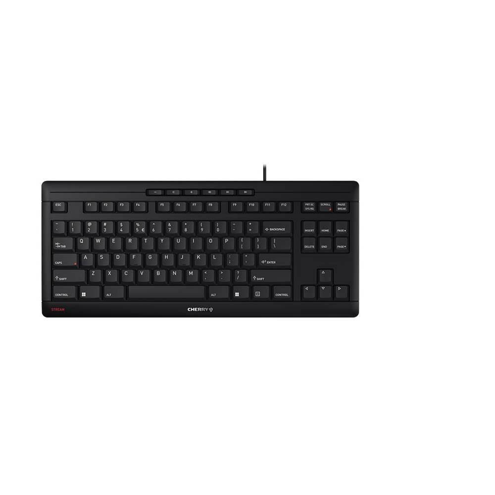 CHERRY Stream TKL Keyboard | USB | QWERTY (US-Engels) | Zwart