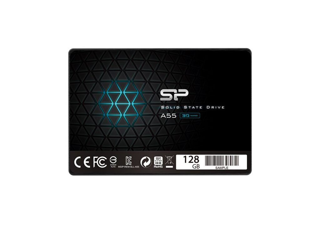 Silicon Power A55 | 128GB SATA SSD | 2.5'' | 460MB/s Lezen | 360MB/s Schrijven