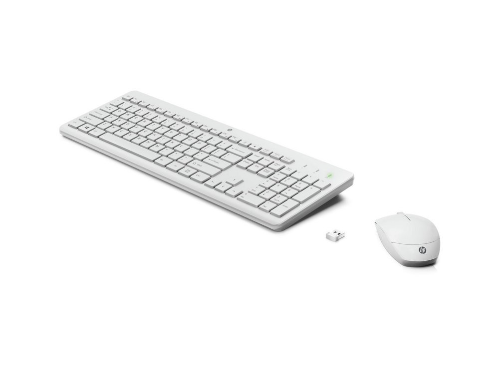 HP 230 | Draadloze Muis- en Toetsenbordcombo | USB | QWERTY | Wit - Afbeelding 3