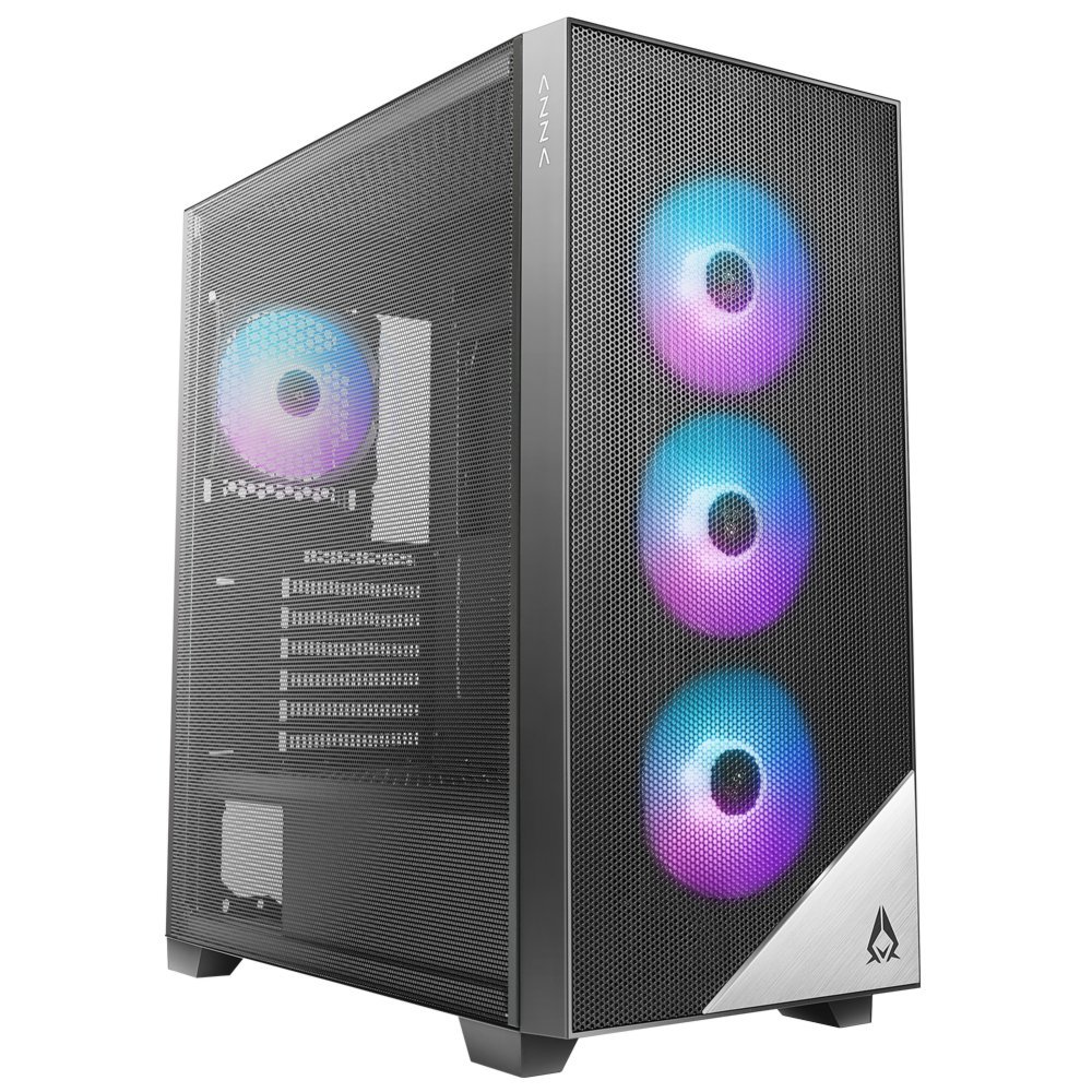 Azza Aero 480 RGB | Midi Tower Case | Zwart - Afbeelding 3
