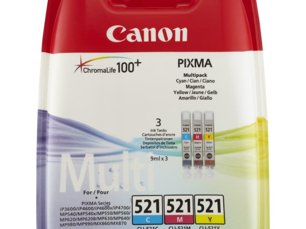Canon 2934B010 | Originele Cyaan/Magenta/Geel Inktcartridges | 3-Pack