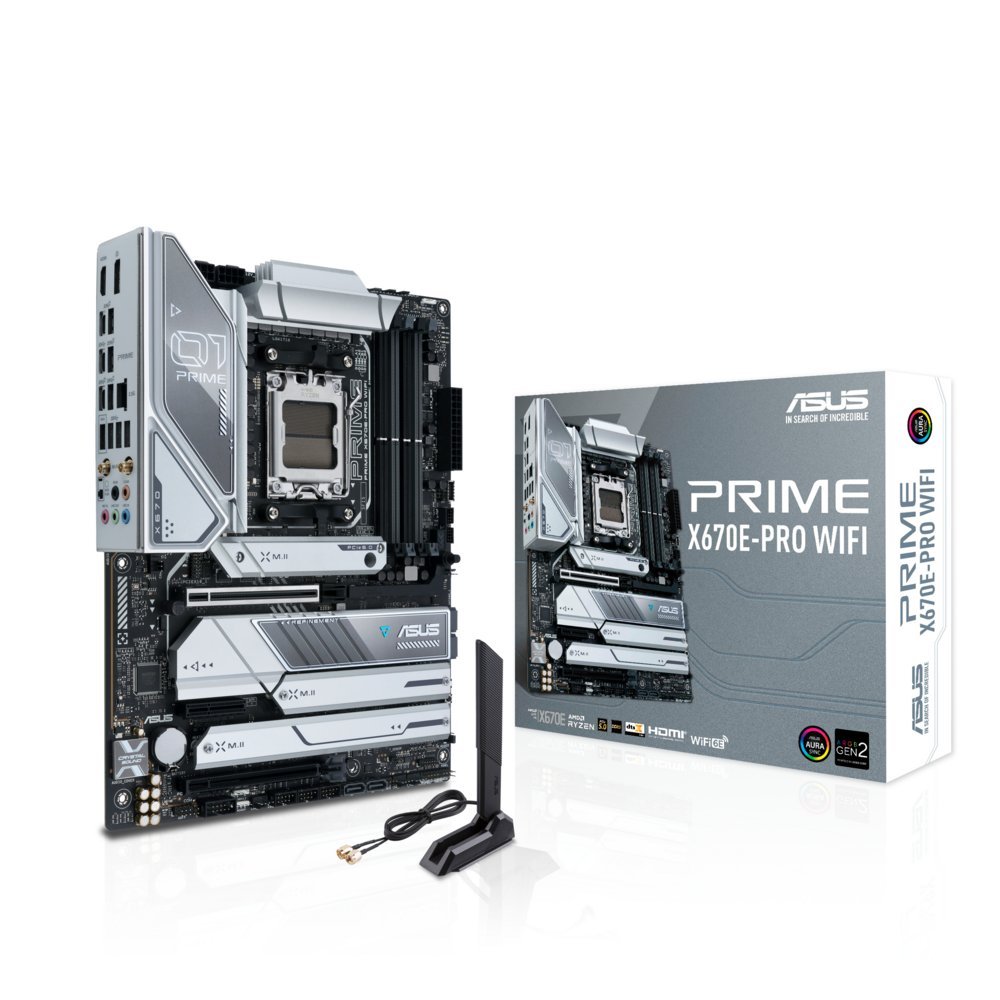 ASUS PRIME X670E-PRO WIFI | Socket AM5 | Intel X670 | 4xDDR5 | ATX | Moederbord