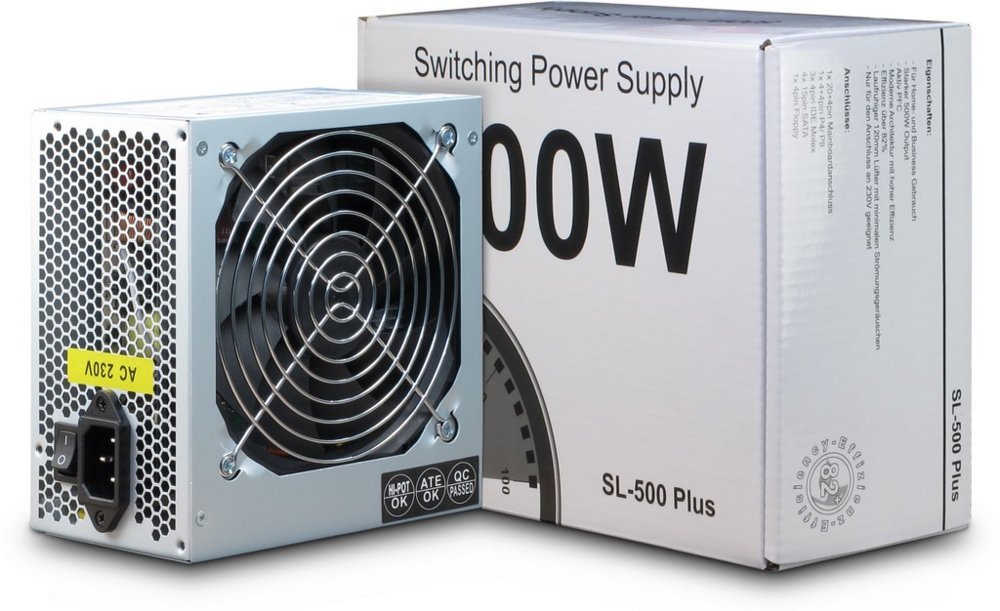 Inter-Tech SL-500 PLUS | 500 Watt ATX PSU | Power Supply | Voeding - Afbeelding 5