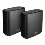 ASUS ZenWiFi XT9 (2-pack) | Tri-band WiFi 6 Mesh Router | Gigabit Ethernet | AX7800 | Zwart