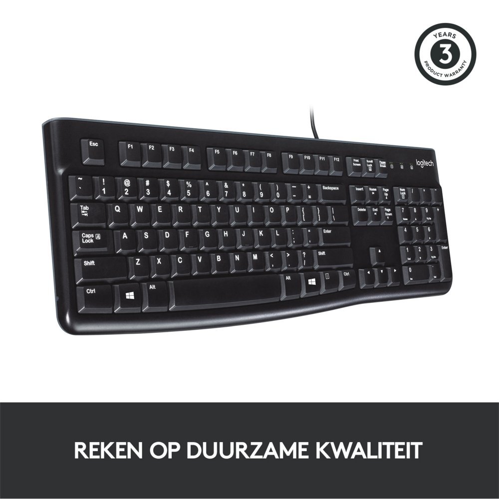Logitech K120 | Zakelijk Bedraad Toetsenbord | QWERTY - Afbeelding 8