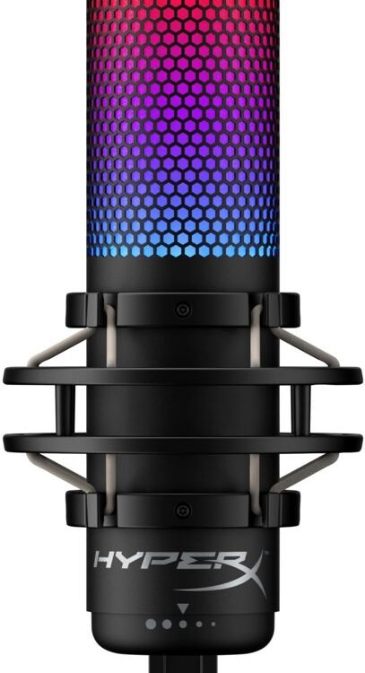 HyperX QuadCast S | USB-microfoon | RGB-verlichting | Voor pc en console | Zwart