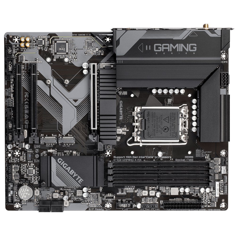 Gigabyte B760 GAMING X AX | Socket LGA 1700 | Intel B760 | 4xDDR5 | ATX | Moederbord - Afbeelding 5