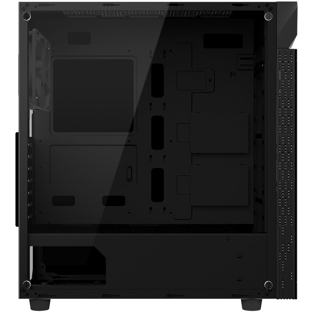 Gigabyte C200 | Midi Tower Behuizing | Zwart | ATX | RGB Verlicht Frontpaneel - Afbeelding 3