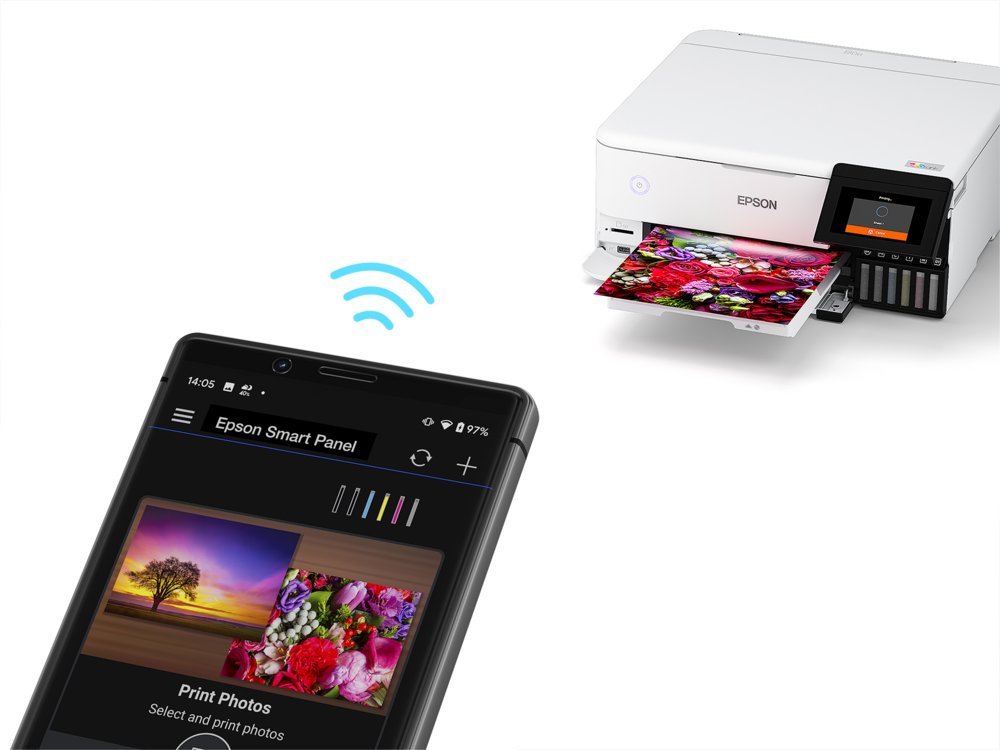 Epson EcoTank ET-8500 | All-in-One Inkjetprinter | 6-Kleuren Inktsysteem | A4 | Wi-Fi | Wit - Afbeelding 5
