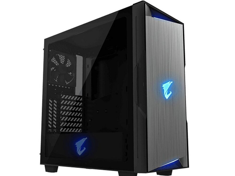 Gigabyte AORUS C300 Glass | Midi Tower Case | Zwart