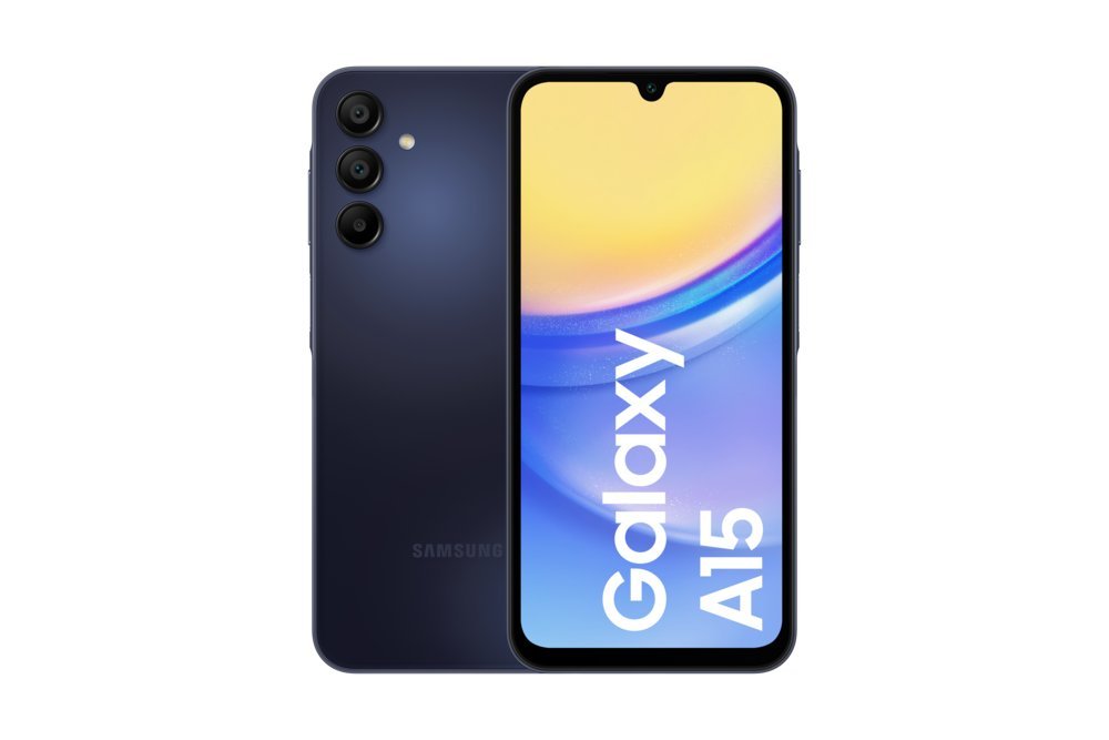 Samsung Galaxy A15 | 6.5" Display | Android 14 | 4G | 4 GB RAM | 128 GB Opslag | 5000 mAh | Zwart/Blauw