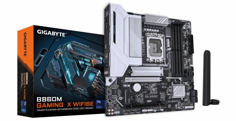 Gigabyte B860M GAMING X WIFI6E | Socket LGA 1851 (V1) | Intel B860 | 4xDDR5 | Micro ATX | Moederbord