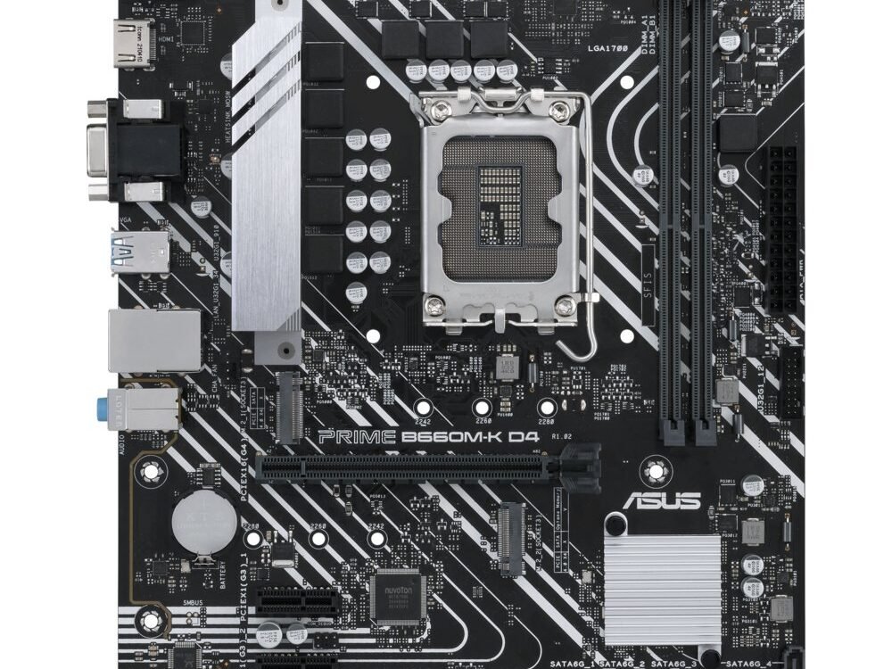 ASUS PRIME B660M-K D4 | Socket LGA 1700 | Intel B660 | 2xDDR4 | ATX | Moederbord