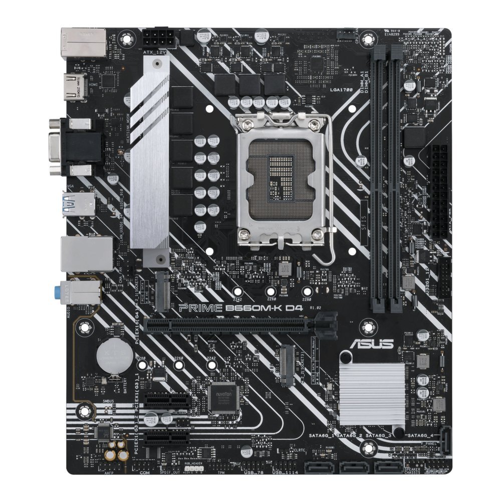 ASUS PRIME B660M-K D4 | Socket LGA 1700 | Intel B660 | 2xDDR4 | ATX | Moederbord