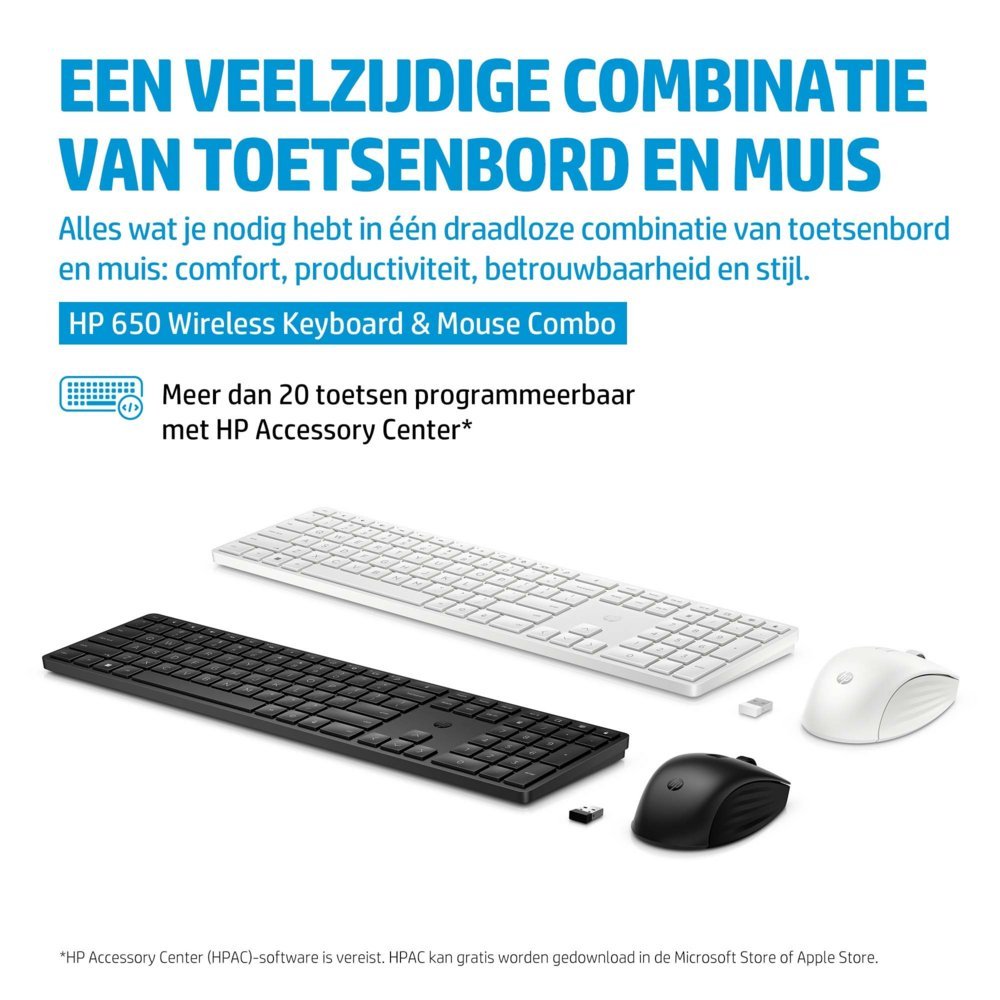 HP 650 | Draadloze Muis en Toetsenbordcombo | QWERTY - Afbeelding 12