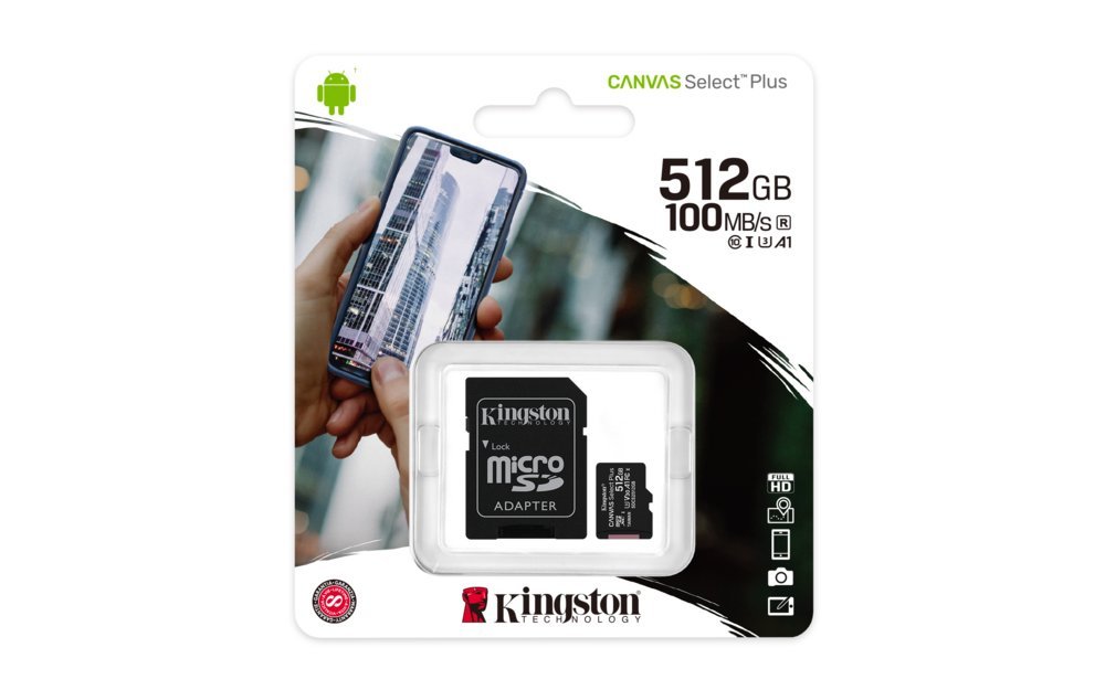 Kingston Canvas Select Plus | SDXC | 512GB | Class 10 | UHS-I U1 - Afbeelding 6