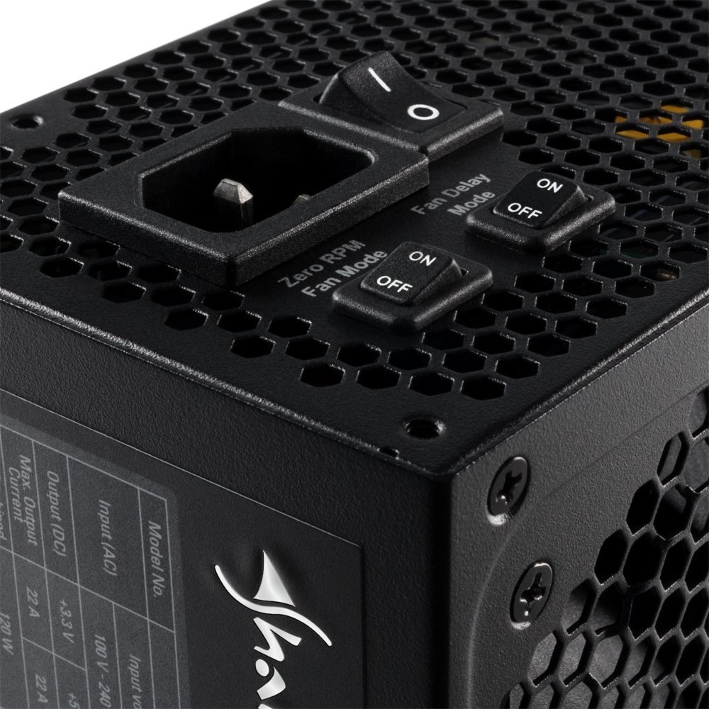 Sharkoon SilentStorm Cool Zero | 850 Watt Gold ATX PSU | Modulair | Power Supply | Voeding - Afbeelding 4